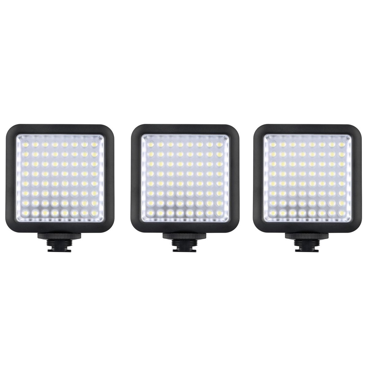 

Godox 3 Pack LED64 Dimmable Continuous On Camera LED Panel Video Light